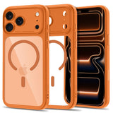 Tech-Protect iPhone 18 Pro Max / 17 Pro Max MagPeak Mobil Cover - MagSafe Kompatibel - Orange / Gennemsigtig