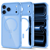 Tech-Protect iPhone 18 Pro Max / 17 Pro Max MagPeak Mobil Cover - MagSafe Kompatibel - Lyseblå / Gennemsigtig