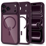 Tech-Protect iPhone 18 Pro / 17 Pro MagPeak Mobil Cover - MagSafe Kompatibel - Rød / Gennemsigtig