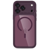 Tech-Protect iPhone 18 Pro / 17 Pro MagPeak Mobil Cover - MagSafe Kompatibel - Rød / Gennemsigtig