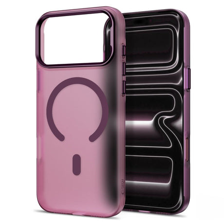 Tech-Protect iPhone 18 Pro / 17 Pro MagZero Mobil Cover - MagSafe Kompatibel - Matte Dark Cherry