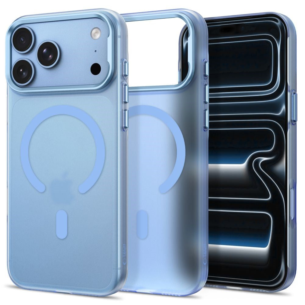 Tech-Protect iPhone 18 Pro / 17 Pro MagZero Mobil Cover - MagSafe Kompatibel - Matte Light Blue