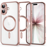 Tech-Protect iPhone 17 MagFlex Cover - MagSafe Kompatibel - Rose Gold / Gennemsigtig