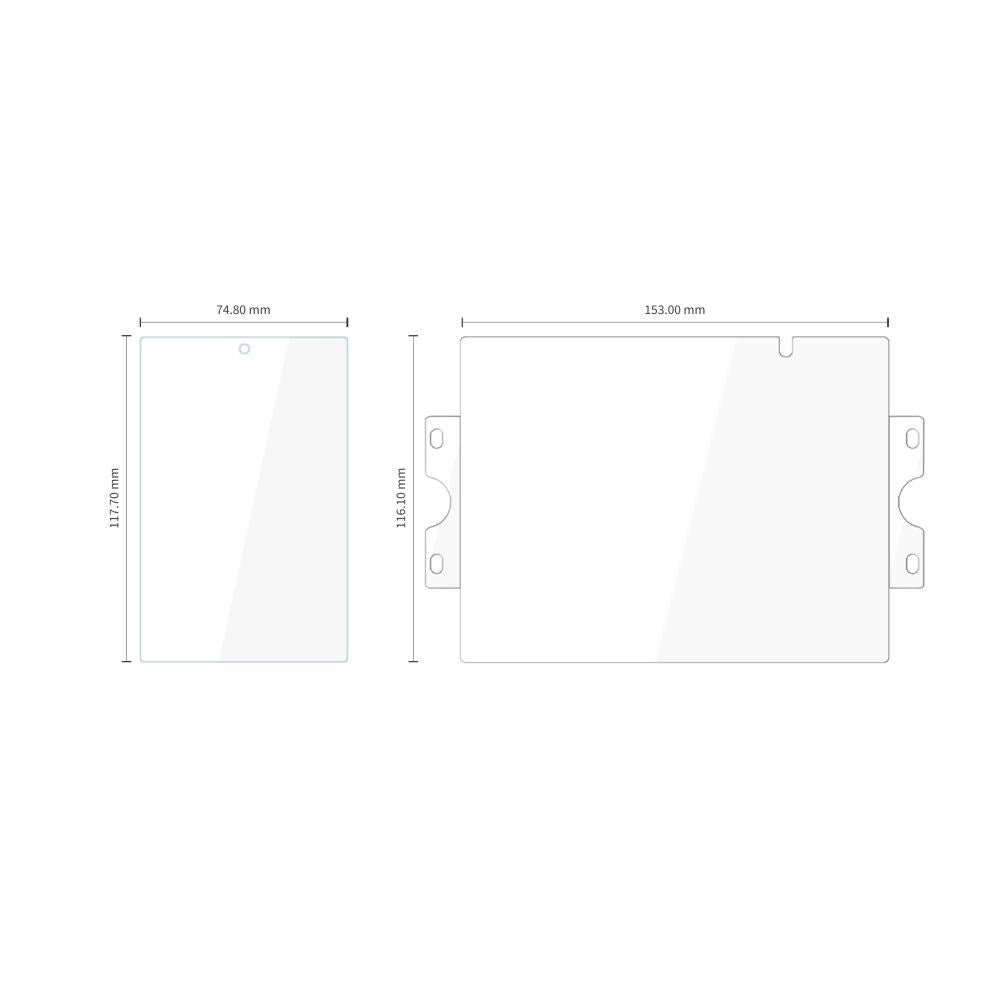 Tech-Protect Samsung Galaxy Z Fold8 Easy Set Foil & Glass Fit+ 4-i-1 Forside- & Bagsideskærm Beskyttelsessæt  - Gennemsigtig