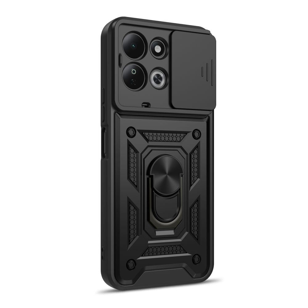 Xiaomi Redmi 17 (5G) / (4G) Tech-Protect Camshield Pro Håndværker Cover m. Cam Slider & Ståfunktion - Sort