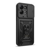 Xiaomi Redmi 17 (5G) / (4G) Tech-Protect Camshield Pro Håndværker Cover m. Cam Slider & Ståfunktion - Sort