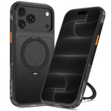 Tech-Protect iPhone 18 Pro Max / 17 Pro Max MagAir Stand Mobil Cover m. Kickstand - MagSafe Kompatibel - Mat Sort