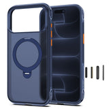 Tech-Protect iPhone 18 Pro Max / 17 Pro Max MagAir Stand Mobil Cover m. Kickstand - MagSafe Kompatibel - Mat Blå
