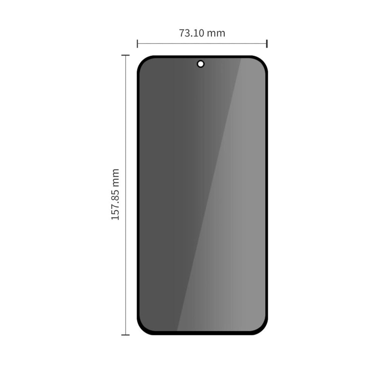Samsung Galaxy S26 FE Tech-Protect Quick Set Spy+ Privacy Beskyttelsesglas - 2 stk - Gennemsigtig