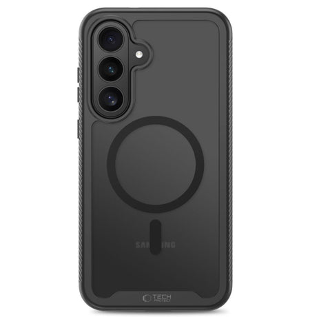 Tech-Protect Samsung Galaxy S26 FE Defense Mobil Cover med Skærmbeskyttelse - MagSafe Kompatibel - Matte Black