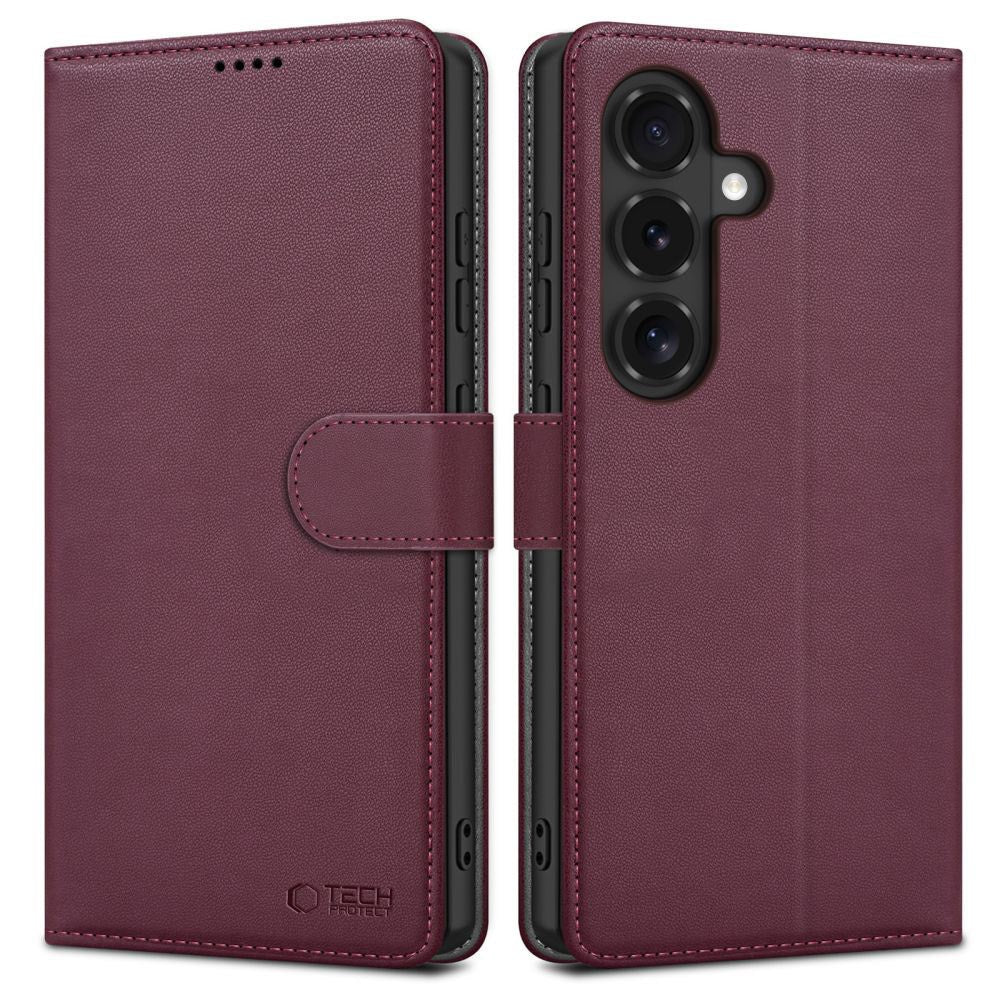 Samsung Galaxy S26 FE Tech-Protect Flip Cover m. Kortholder - Rød