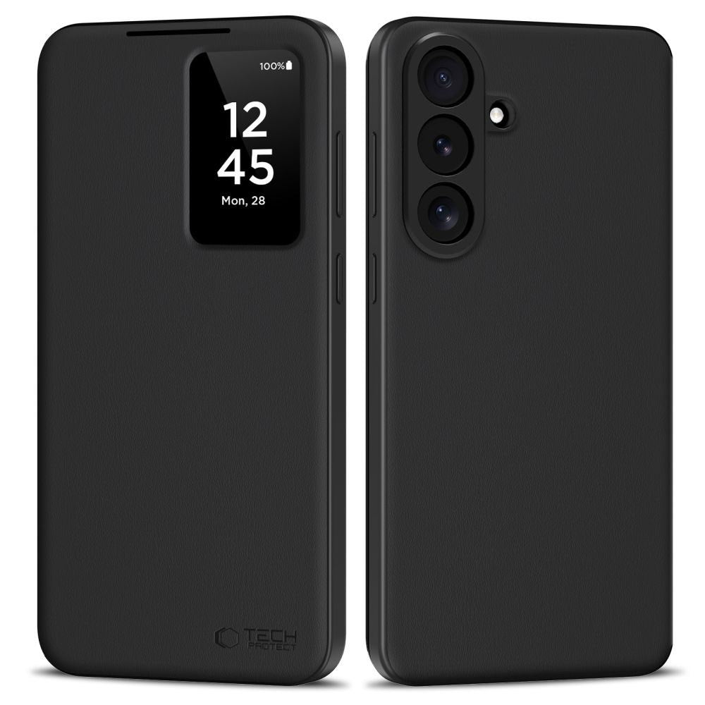 Samsung Galaxy S26 FE Tech-Protect Smart Wallet Flip Cover m. Kortholder - Sort