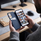 Samsung Galaxy S26 FE Tech-Protect Smart Wallet Flip Cover m. Kortholder - Blå