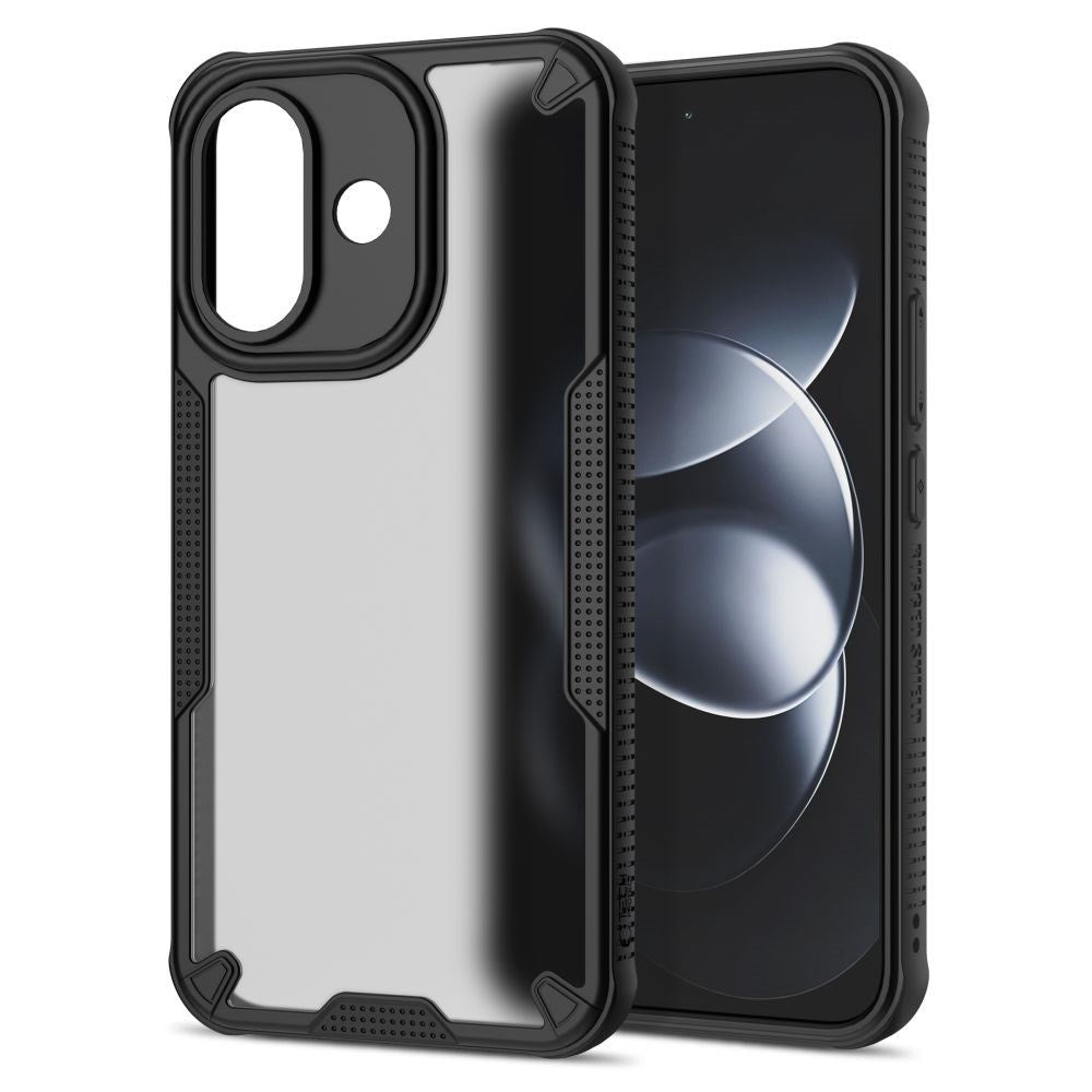 Xiaomi Redmi Note 17 Pro (5G) Tech-Protect Rugged Shield Bagside Cover - Mat Sort