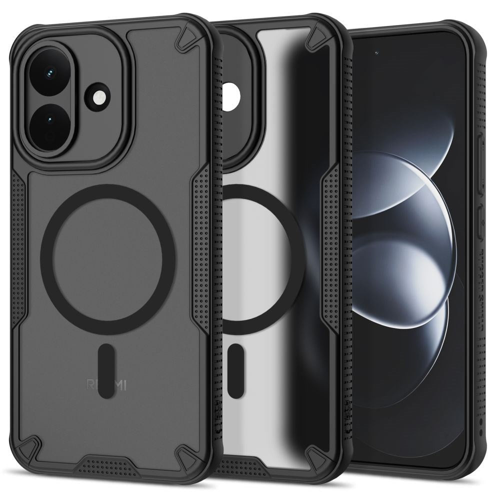 Xiaomi Redmi Note 17 Pro (5G) Tech-Protect Rugged Shield Bagside Cover - MagSafe Kompatibel - Mat Sort