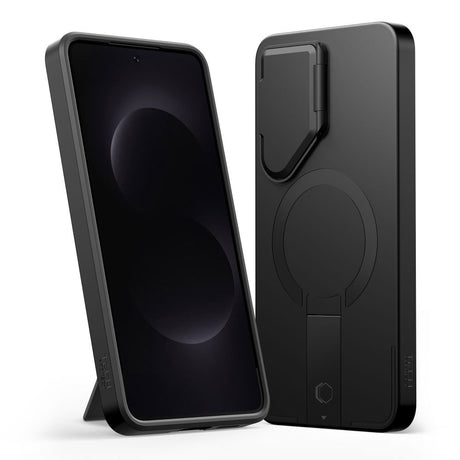 Samsung Galaxy S26 Tech-Protect Kevlar Aura Hybrid Bagside Cover - MagSafe Kompatibel - Sort