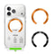 Tech-Protect MagSafe Kompatibel Magnetisk Ring - Installationsramme - 2 stk - Orange / Sort