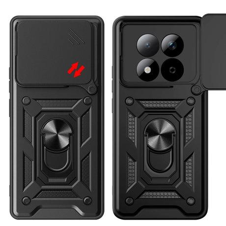 Xiaomi Redmi Note 15 Pro Tech-Protect Camshield m. Fingergreb & Ståfunktion - Sort