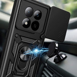 Xiaomi Redmi Note 15 Pro Tech-Protect Camshield m. Fingergreb & Ståfunktion - Sort