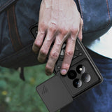 Xiaomi Redmi Note 15 Pro Tech-Protect Camshield m. Fingergreb & Ståfunktion - Sort