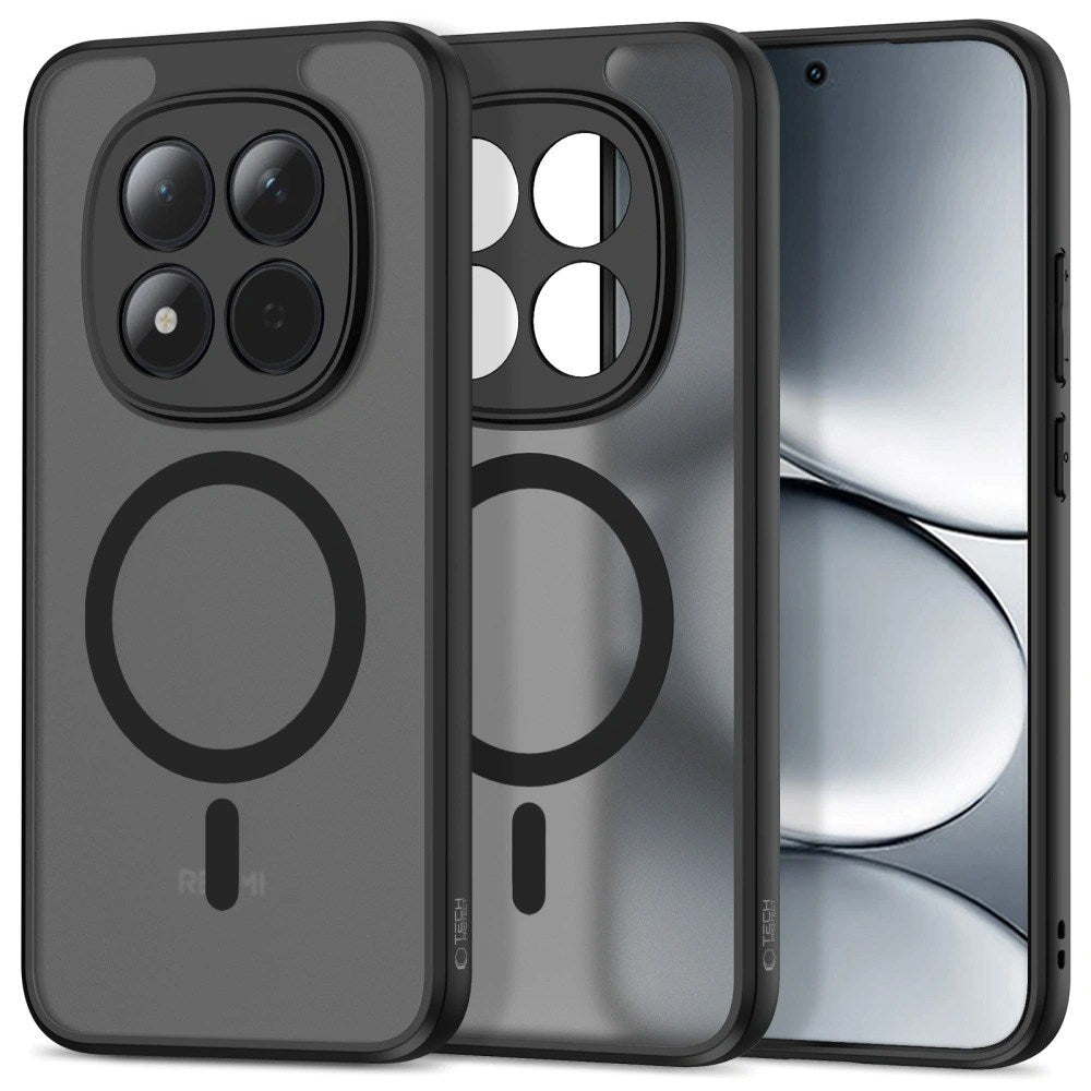 Xiaomi Redmi Note 15 Pro Tech-Protect MagMat Hybrid Bagside Cover - MagSafe Kompatibel - Sort