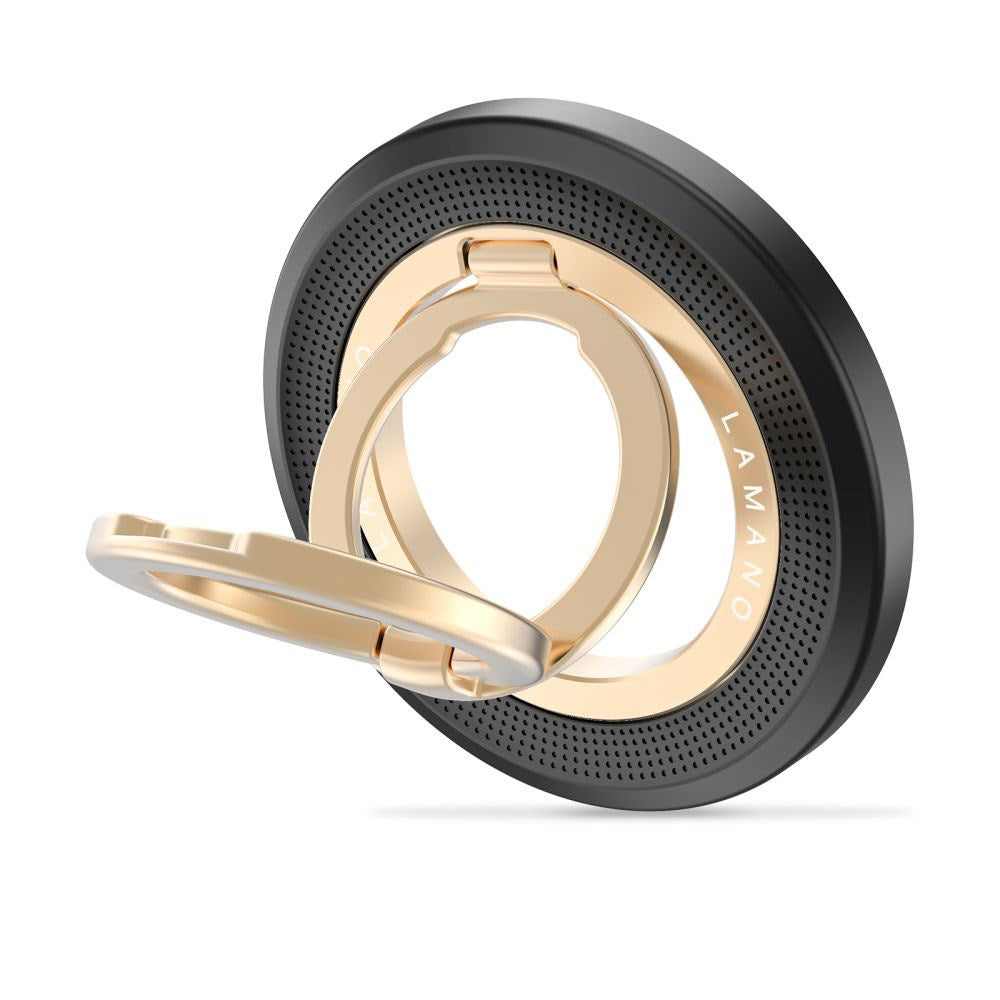 Tech-Protect Lamano Mobil Ring - MagSafe Kompatibel - Sort / Guld