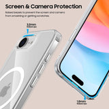 Tech-Protect Flexair Hybrid Deksel - iPhone 16e - MagSafe-kompatibel - Gjennomsiktig