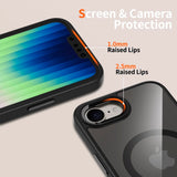 Tech-Protect - iPhone 16e - Magmat Deksel - MagSafe kompatibel - Gjennomsiktig / Svart