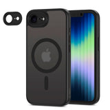 Tech-Protect MagCam-deksel - iPhone 16e - MagSafe-kompatibel - Mattsvart