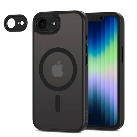 Tech-Protect MagCam Cover - iPhone 16e - MagSafe Kompatibel - Mat Sort