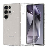 Samsung Galaxy S25 Ultra Tech-Protect Flexair fleksibelt plastbakdeksel - Gjennomsiktig / glitter
