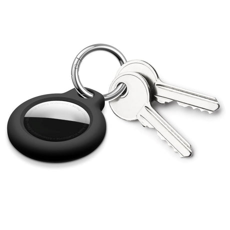 Tech-Protect AirTag Rough Cover med karabinkrok - 2 stk. - Svart