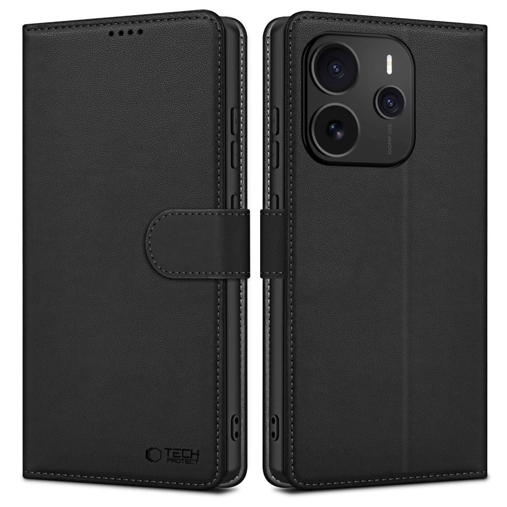 Tech-Protect - Xiaomi Redmi Note 14 (5G) Wallet m. Pung - Sort