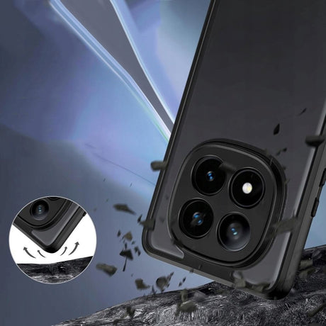 Tech-Protect MagMat plastdeksel - Xiaomi Redmi Note 14 Pro (5G) - Gjennomsiktig / svart