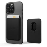 Tech-Protect MagWallet Magnetisk og Imiteret Læderkortholder - MagSafe Kompatibel - Sort Carbon