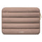 Tech-Protect Fluffy MacBook / Laptop 13-14" Sleeve m. Ekstra Lynlåslomme - Maks. Mål: 25 x 35cm - Beige