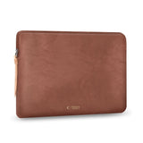 Tech-Protect MacBook / Laptop 15-16" Computer Sleeve i Kunstlæder - Foret Inderside - Brown
