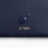 Tech-Protect MacBook / Laptop 15-16" Computer Sleeve i Kunstlæder - Foret Inderside - Navy Blue