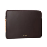 Tech-Protect MacBook / Laptop 15-16" Computer Sleeve i Kunstlæder - Foret Inderside - Chocolate