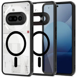 Nothing Phone (3a) Tech-Protect Magmat Bagside Cover - MagSafe Kompatibel - Gennemsigtig / Sort