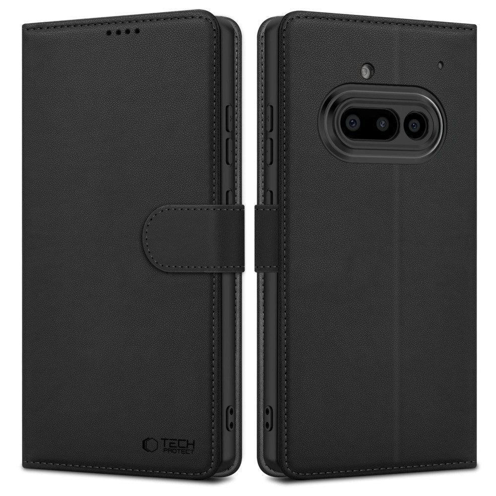 Nothing Phone (3a) Tech-Protect Wallet Cover m. Pung - Sort