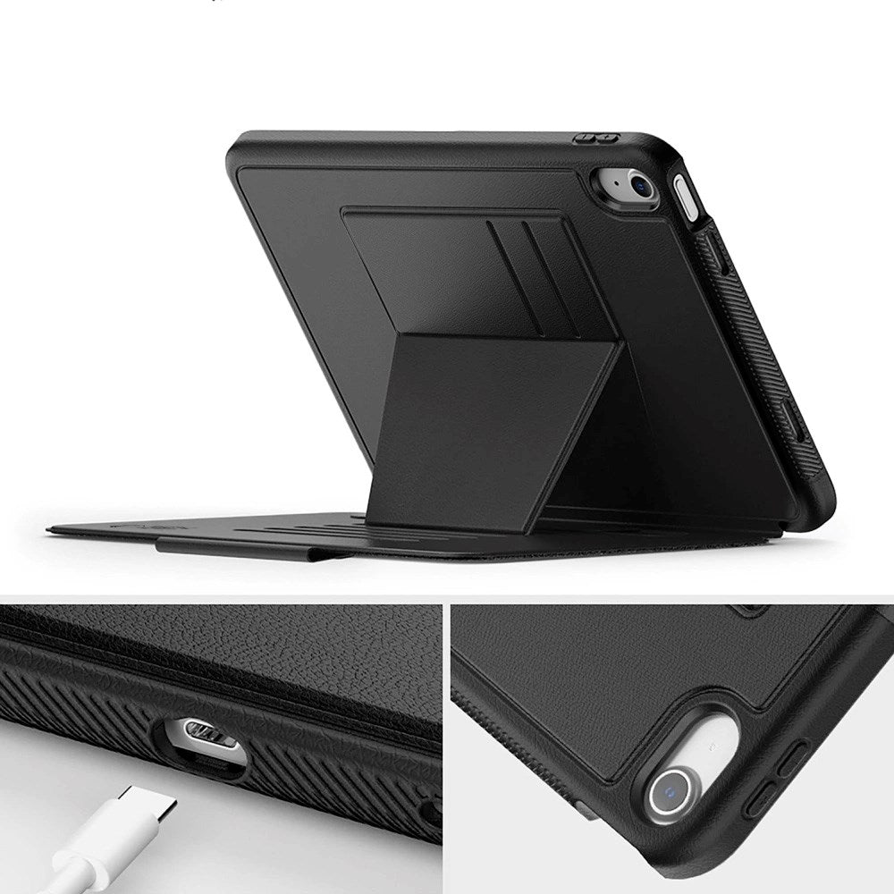 iPad 11" (2025) / iPad 10.9" (2024 / 2022) - Tech-Protect Flip Cover m. Kortholder & Pencil Holder - Sort