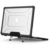 MacBook Air 15" M2 / M3 / M4 (2023 - 2025) - Tech-Protect SmartShell Pro Cover - Sort / Gennemsigtig