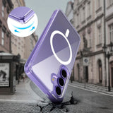 Tech-Protect - Samsung Galaxy S25 Edge - Flexair Hybrid Cover - MagSafe Kompatibel - Gennemsigtig