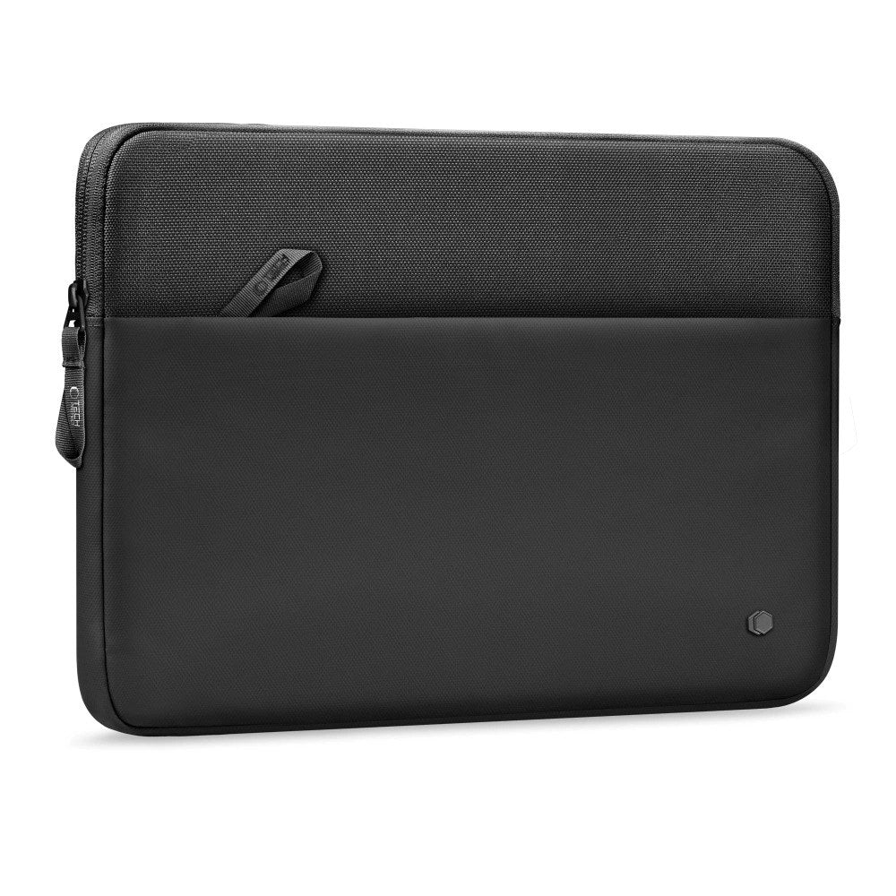 Tech-Protect MacBook / Laptop 13-14" Beskyttende Sleeve med Lomme - Foret Inderside - Sort