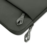 Tech-Protect MacBook / Laptop 15-16" Beskyttende Sleeve med Lomme - Foret Inderside - Mørkegrøn