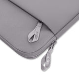 Tech-Protect MacBook / Laptop 15-16" Beskyttende Sleeve med Lomme - Foret Inderside - Grå