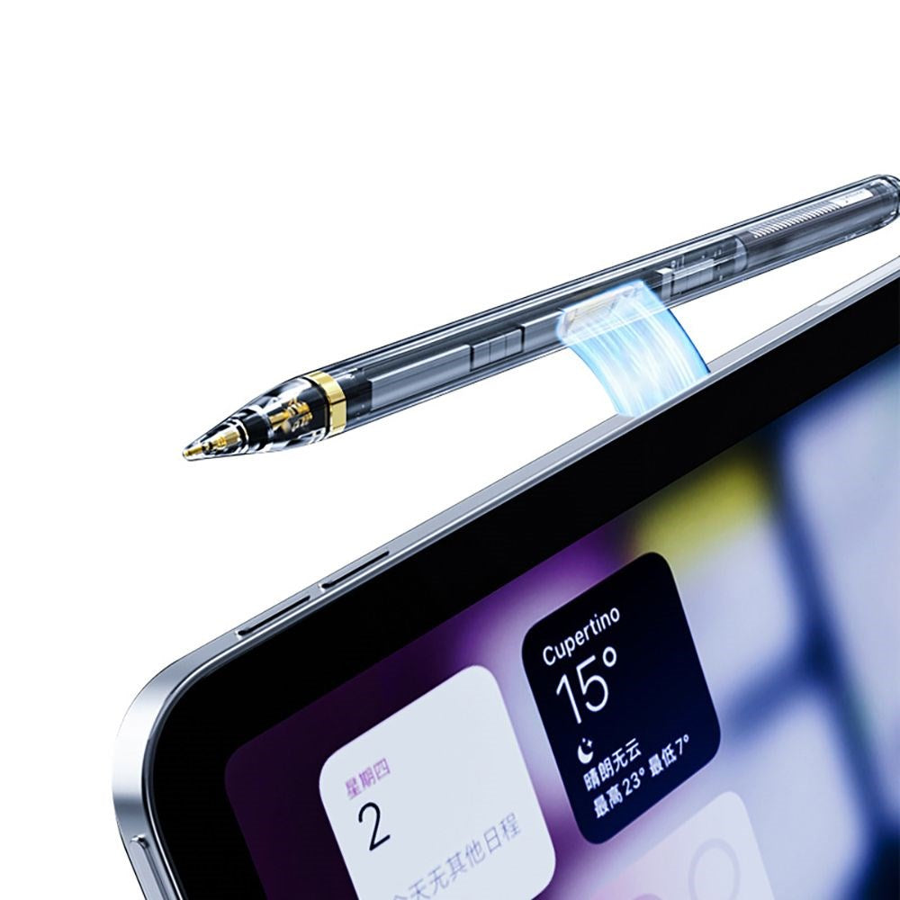 Tech-Protect Stylus Pen "4" til iPad - Gennemsigtig / Sort