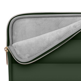 MacBook / Laptop 13-14" - Tech-Protect Puffy - Sleeve m. Lille Taske - Grøn