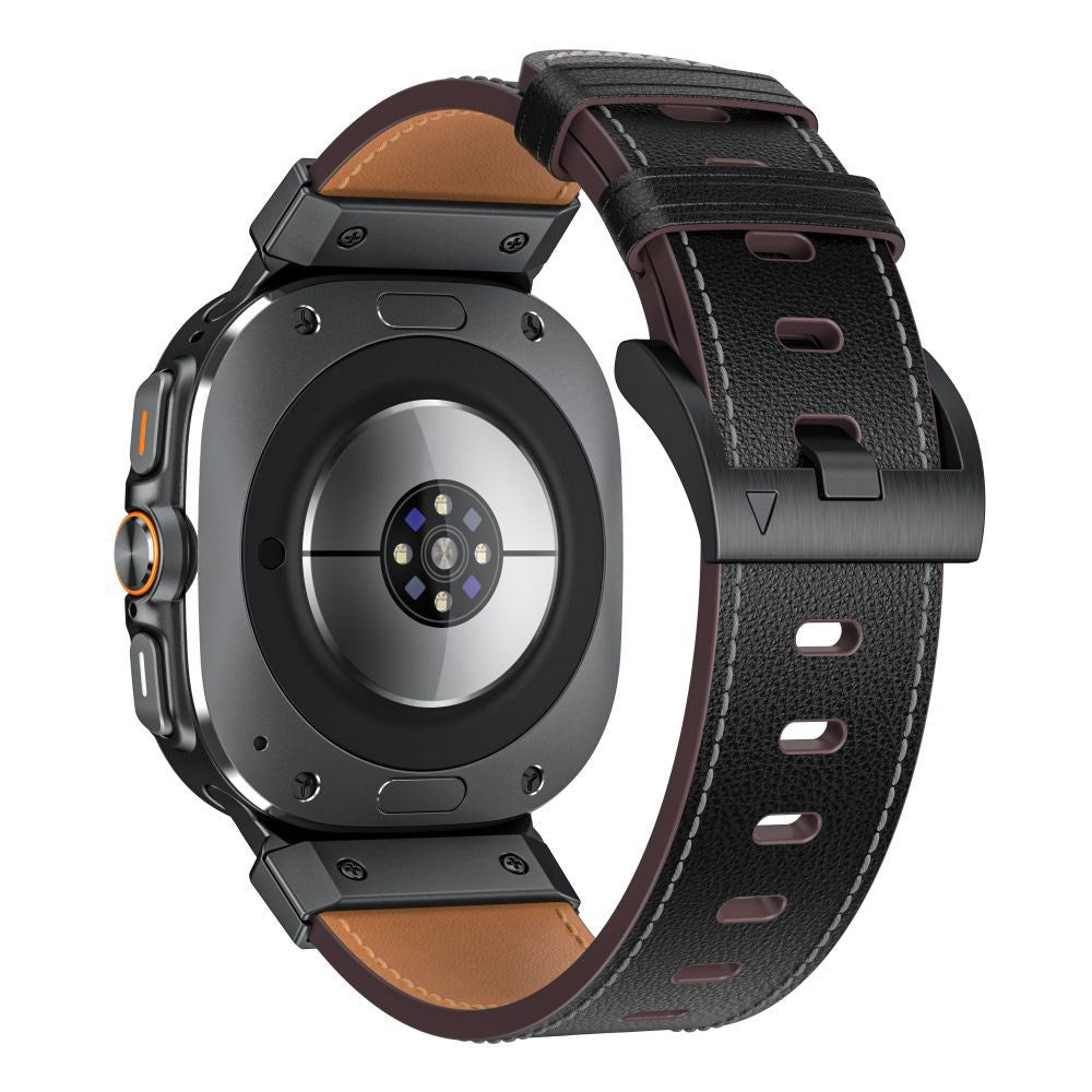 Samsung Galaxy Watch Ultra 2 / Ultra (47mm) Tech-Protect Delta Pro Kunstlæder Rem - Sort